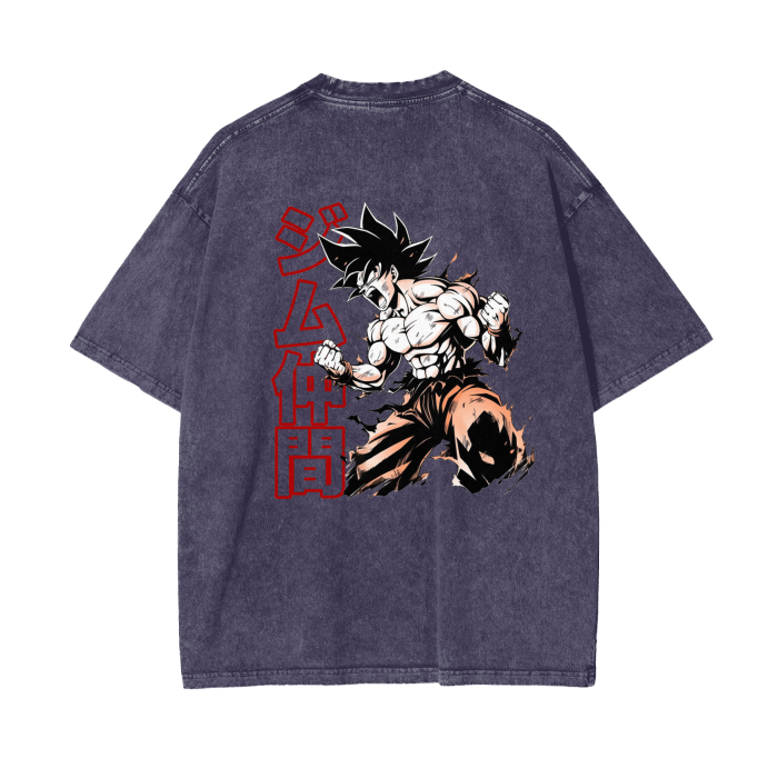 Gymbro Son Goku Pumpcover Shirt__Purple__Gymbro Clothing