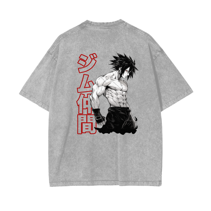 Gymbro Sasuke Pumpcover Shirt__Light Gray__Gymbro Clothing