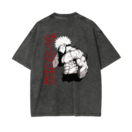 Gymbro Naruto Pumpcover Shirt__Gray__Gymbro Clothing