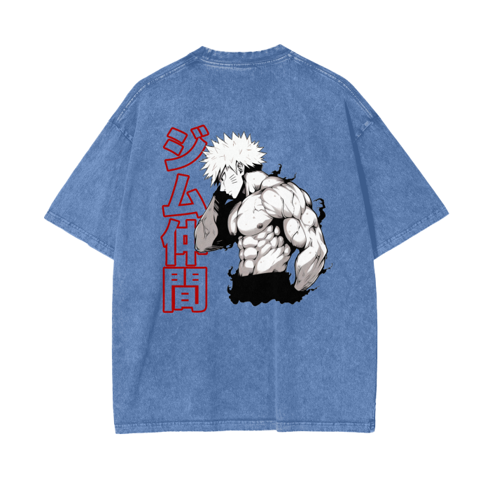 Gymbro Naruto Pumpcover Shirt__Light Blue__Gymbro Clothing