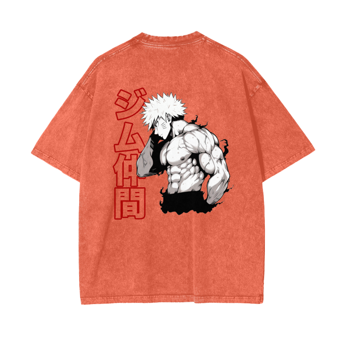 Gymbro Naruto Pumpcover Shirt__Orange__Gymbro Clothing