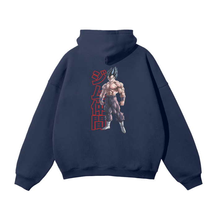 Gymbro Vegeta Pumpcover Hoodie__Navy Blue__Gymbro Clothing