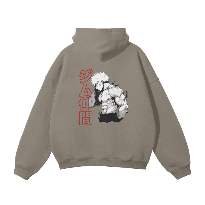 Gymbro Naruto Pumpcover Hoodie__Mocha__Gymbro Clothing