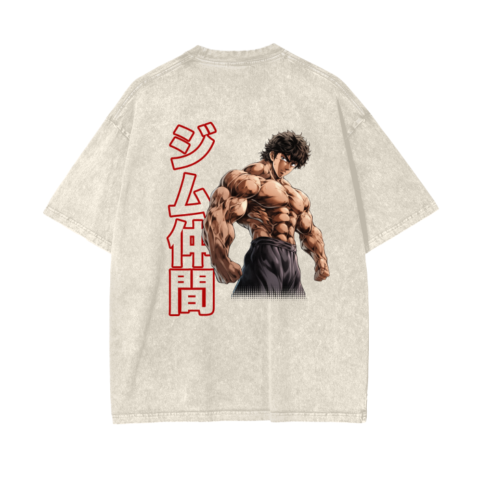 Gymbro Baki Pumpcover Shirt__Off White__Gymbro Clothing