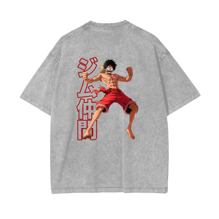 Gymbro Luffy Pumpcover Shirt__Light Gray__Gymbro Clothing