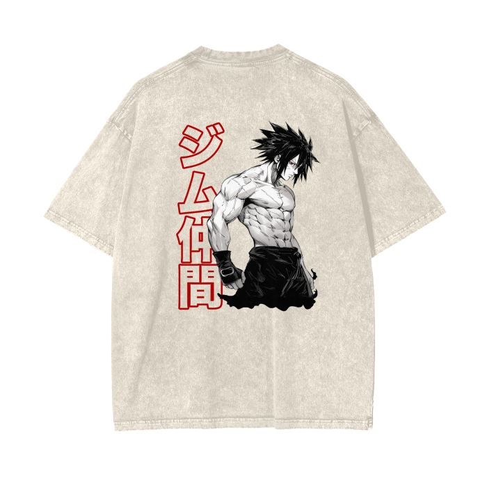 Gymbro Sasuke Pumpcover Shirt__Off White__Gymbro Clothing