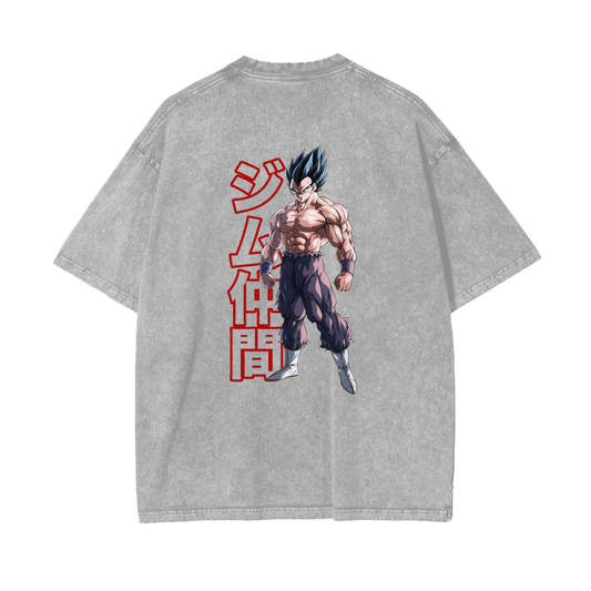 Gymbro Vegeta Pumpcover Shirt__Light Gray__Gymbro Clothing