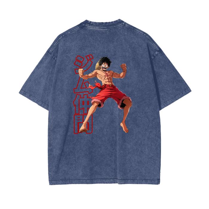 Gymbro Luffy Pumpcover Shirt__Blue__Gymbro Clothing