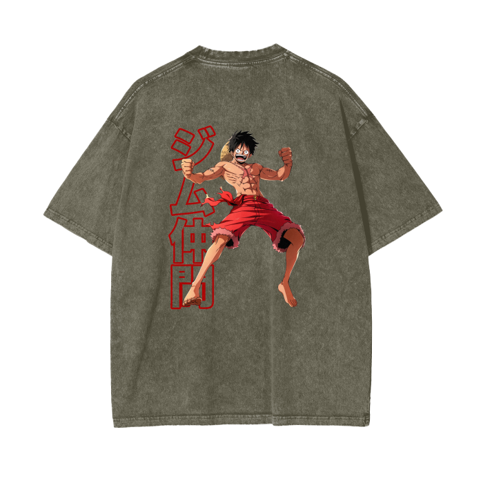 Gymbro Luffy Pumpcover Shirt__Gray Green__Gymbro Clothing