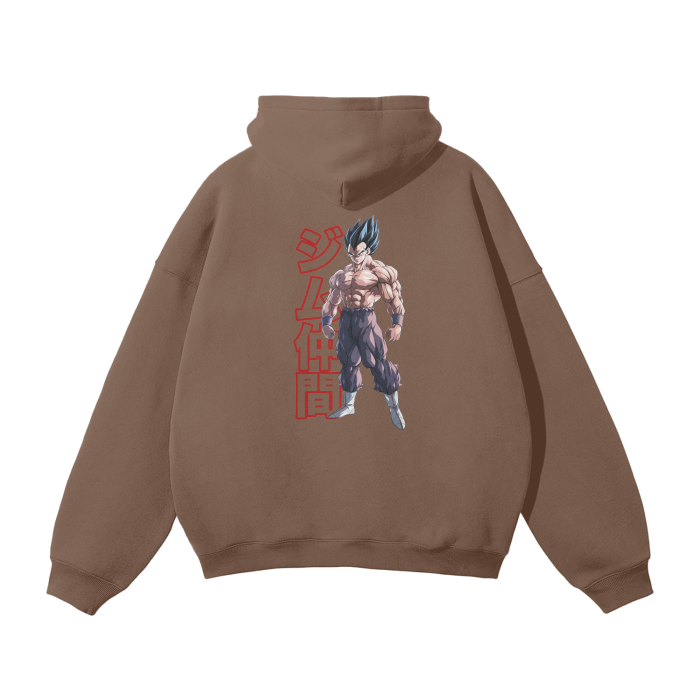 Gymbro Vegeta Pumpcover Hoodie__Light Brown__Gymbro Clothing