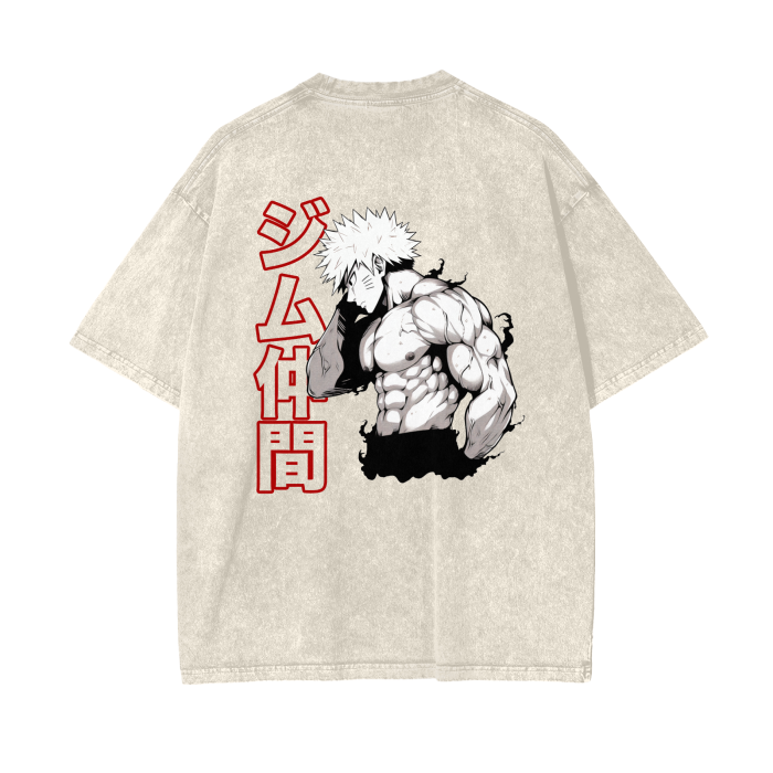 Gymbro Naruto Pumpcover Shirt__Off White__Gymbro Clothing