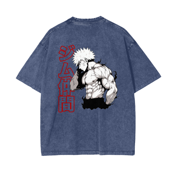 Gymbro Naruto Pumpcover Shirt__Blue__Gymbro Clothing