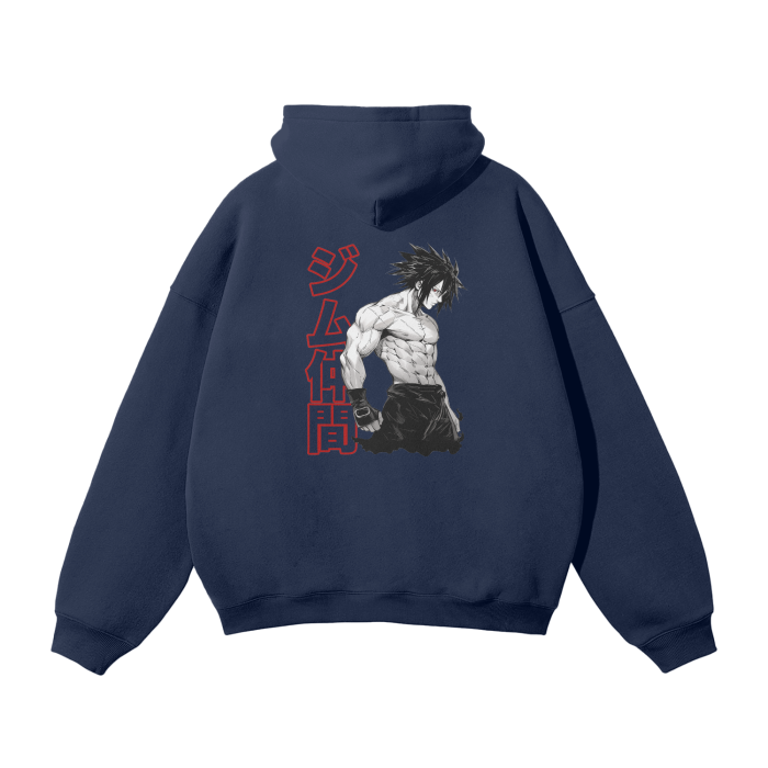 Gymbro Sasuke Pumpcover Hoodie__Navy Blue__Gymbro Clothing