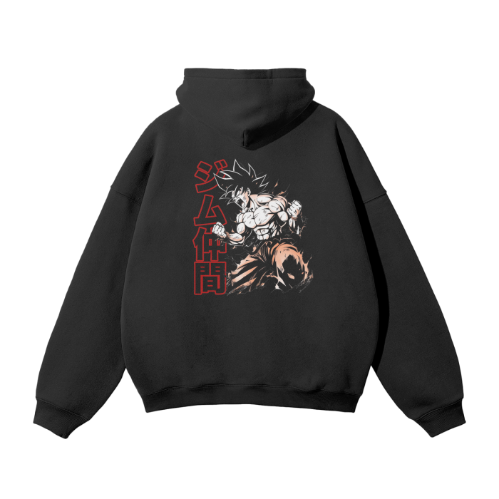 Gymbro Son Goku Pumpcover Hoodie__Black__Gymbro Clothing