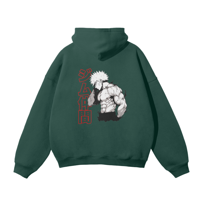 Gymbro Naruto Pumpcover Hoodie__Green__Gymbro Clothing