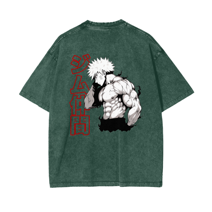 Gymbro Naruto Pumpcover Shirt__Green__Gymbro Clothing