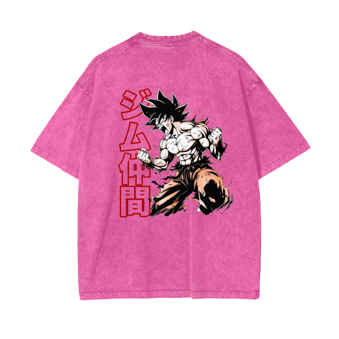 Gymbro Son Goku Pumpcover Shirt__Pink__Gymbro Clothing