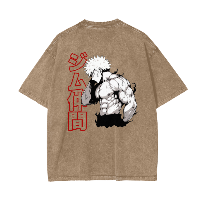 Gymbro Naruto Pumpcover Shirt__Light Brown__Gymbro Clothing