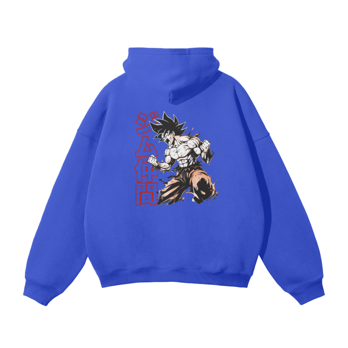 Gymbro Son Goku Pumpcover Hoodie__Blue__Gymbro Clothing