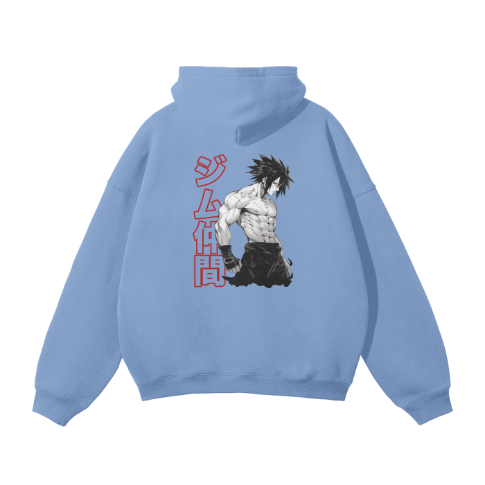 Gymbro Sasuke Pumpcover Hoodie__Baby Blue__Gymbro Clothing