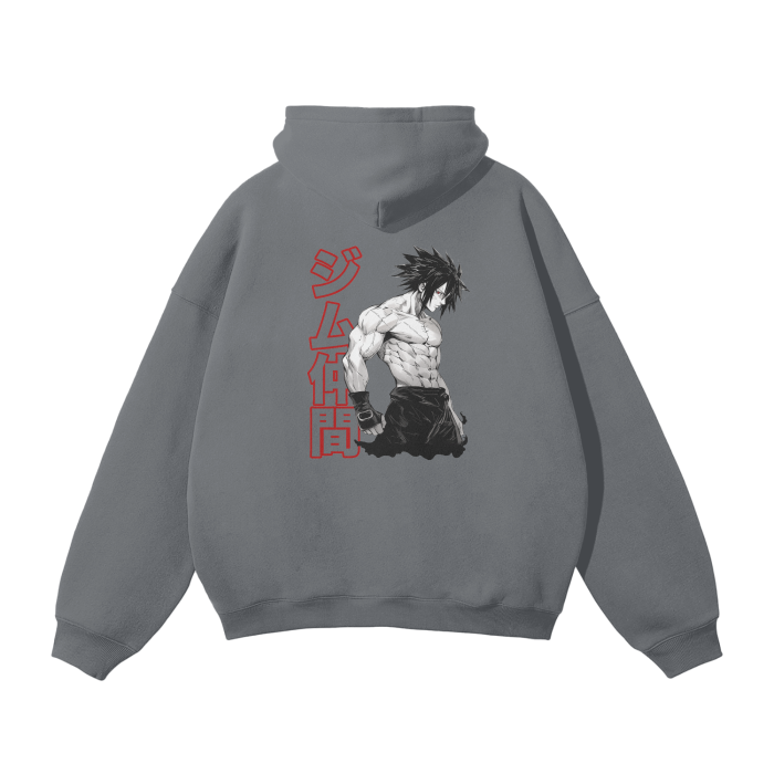 Gymbro Sasuke Pumpcover Hoodie__Gray__Gymbro Clothing