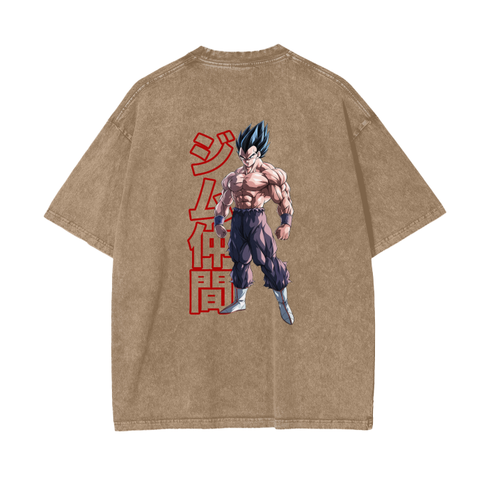 Gymbro Vegeta Pumpcover Shirt__Light Brown__Gymbro Clothing