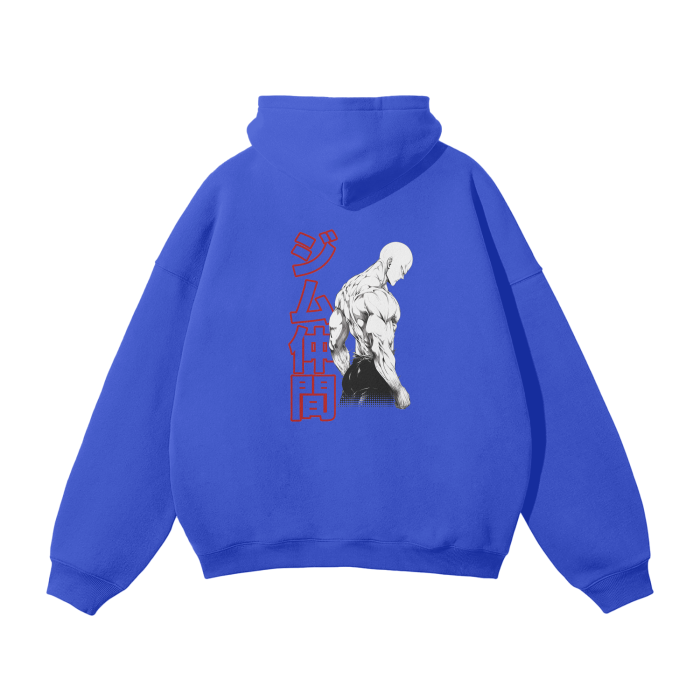 Gymbro One Punsh Man Pumpcover Hoodie__Blue__Gymbro Clothing