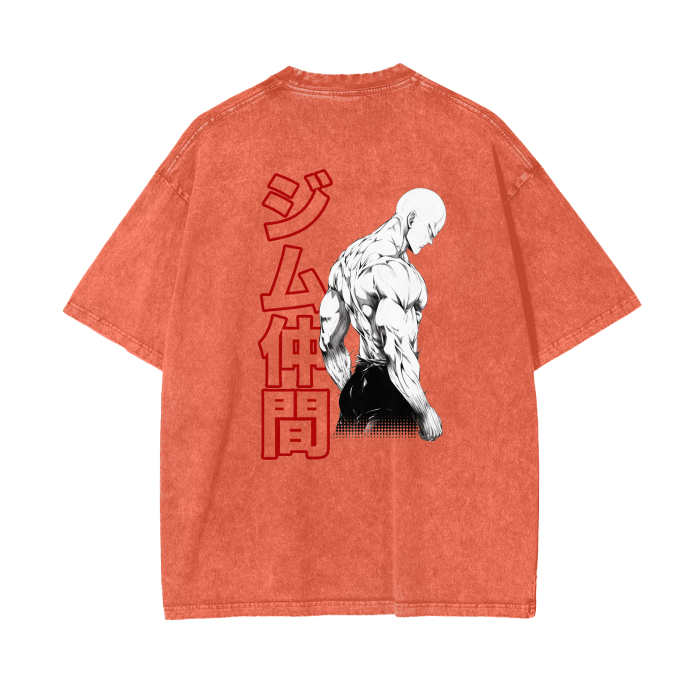 Gymbro One Punsh Man Pumpcover Shirt__Orange__Gymbro Clothing