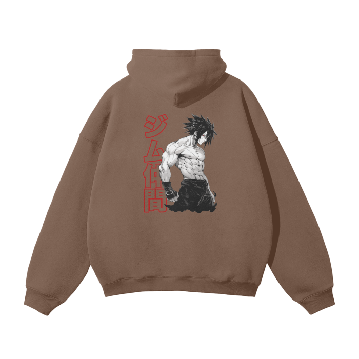 Gymbro Sasuke Pumpcover Hoodie__Light Brown__Gymbro Clothing