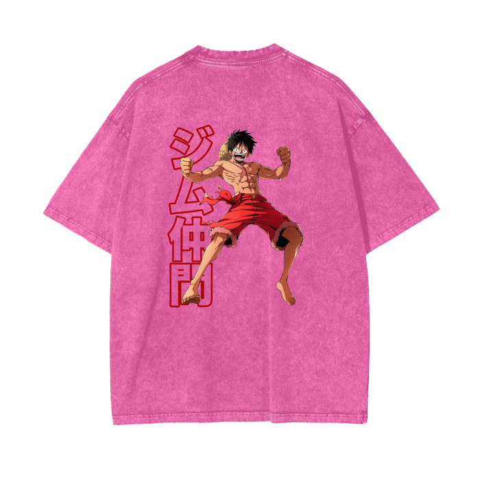 Gymbro Luffy Pumpcover Shirt__Pink__Gymbro Clothing