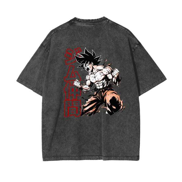 Gymbro Son Goku Pumpcover Shirt__Gray__Gymbro Clothing