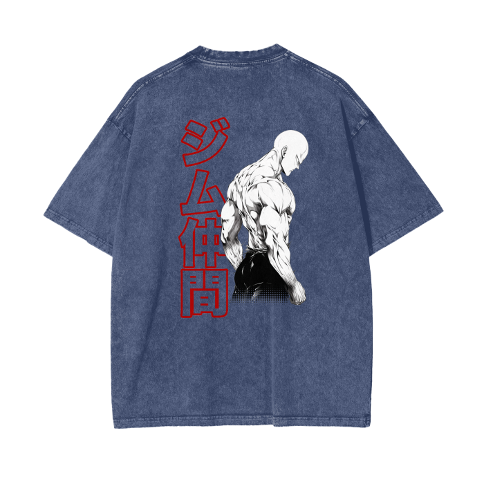 Gymbro One Punsh Man Pumpcover Shirt__Blue__Gymbro Clothing