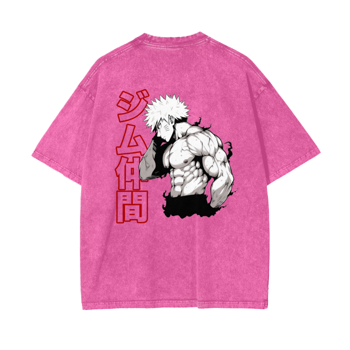 Gymbro Naruto Pumpcover Shirt__Pink__Gymbro Clothing