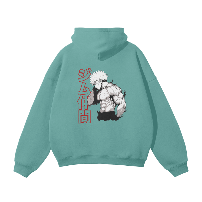 Gymbro Naruto Pumpcover Hoodie__Turquoise__Gymbro Clothing