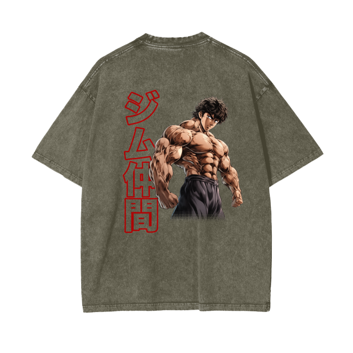 Gymbro Baki Pumpcover Shirt__Gray Green__Gymbro Clothing