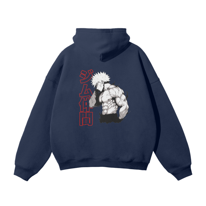 Gymbro Naruto Pumpcover Hoodie__Navy Blue__Gymbro Clothing