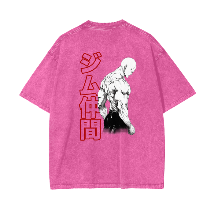 Gymbro One Punsh Man Pumpcover Shirt__Pink__Gymbro Clothing