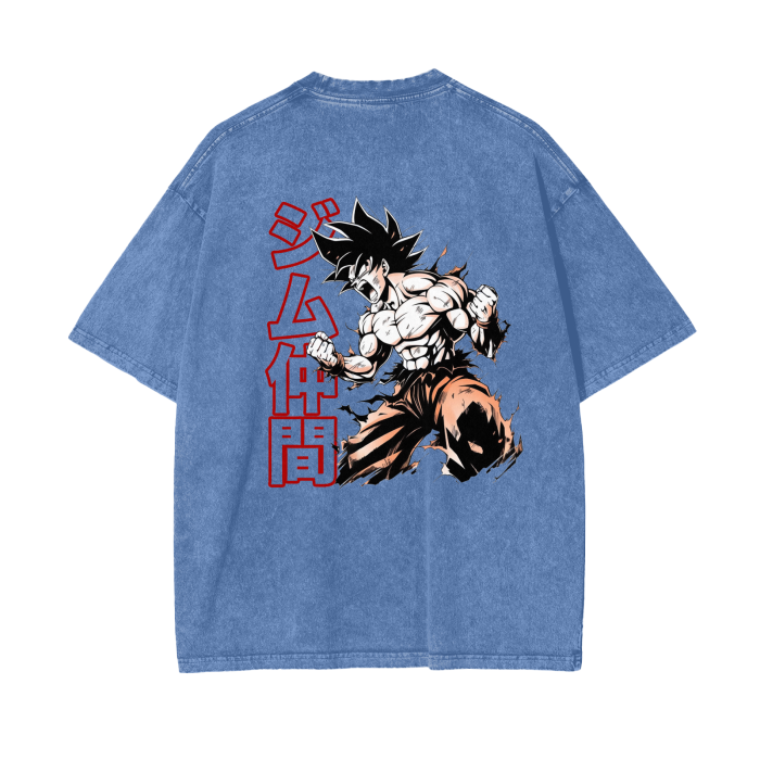 Gymbro Son Goku Pumpcover Shirt__Light Blue__Gymbro Clothing