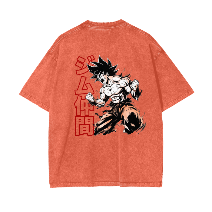 Gymbro Son Goku Pumpcover Shirt__Orange__Gymbro Clothing