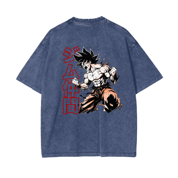 Gymbro Son Goku Pumpcover Shirt__Blue__Gymbro Clothing