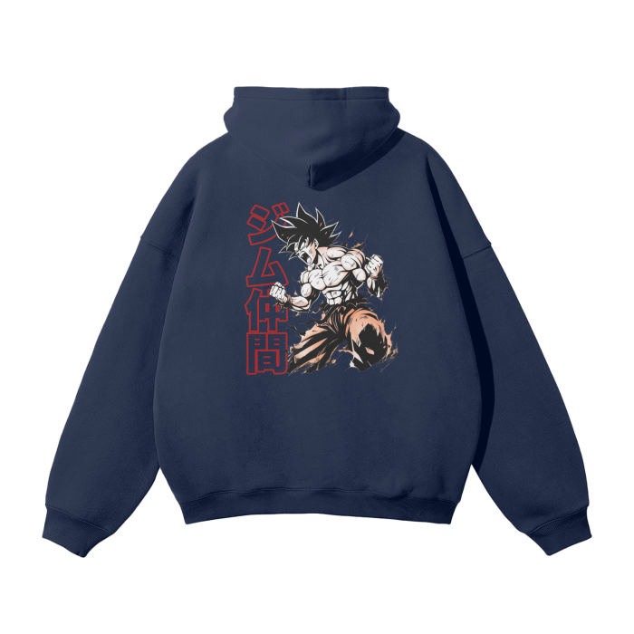 Gymbro Son Goku Pumpcover Hoodie__Navy Blue__Gymbro Clothing